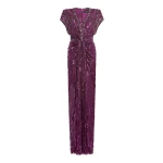 Jenny Packham Lacie Dress in Purple Muscadine | Luxury Shoes 
