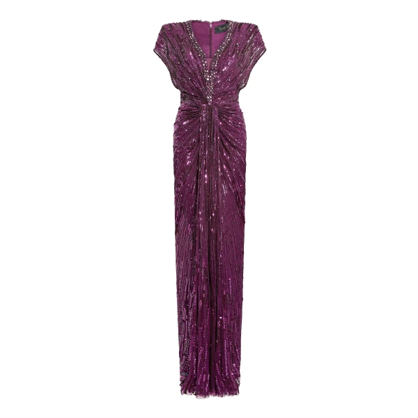Lacie Dress in Purple Muscadine