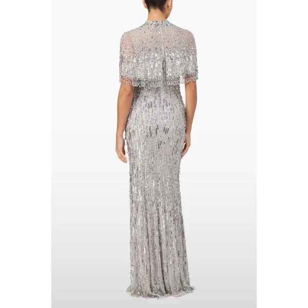 Jenny Packham Leia Dress in Ammonite | Evening Gowns | Luxury Shoes 