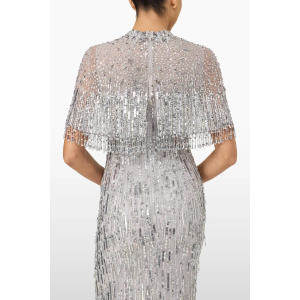 Jenny Packham Leia Dress in Ammonite | Evening Gowns | Luxury Shoes 