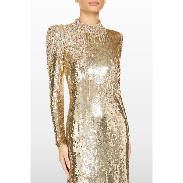 Jenny Packham Lina Dress in Illusion | Evening Gowns | Luxury Shoes 