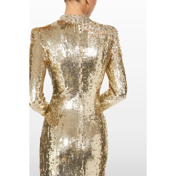 Jenny Packham Lina Dress in Illusion | Evening Gowns | Luxury Shoes 