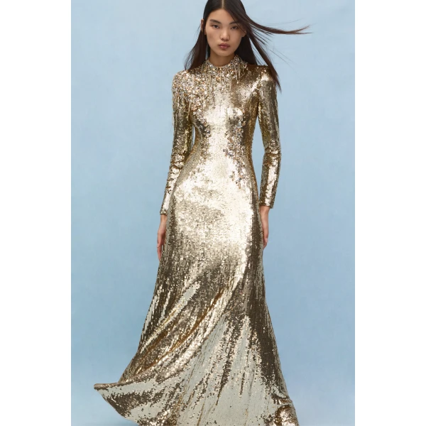 Jenny Packham Lina Dress in Illusion | Evening Gowns | Luxury Shoes 