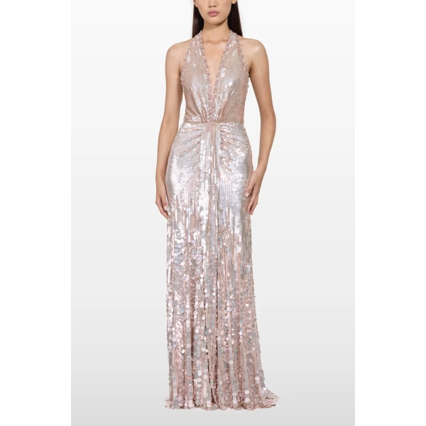 Jenny Packham Lisette Dress in Ballerina Pink | Evening Gowns | Luxury Shoes 