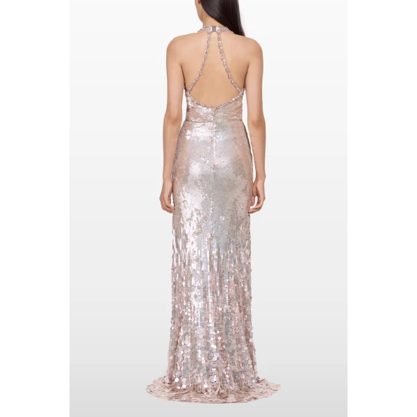 Jenny Packham Lisette Dress in Ballerina Pink | Evening Gowns | Luxury Shoes 