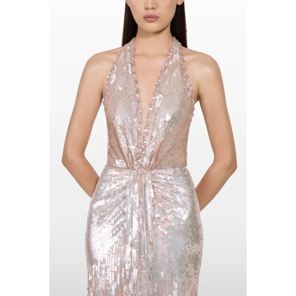 Jenny Packham Lisette Dress in Ballerina Pink | Evening Gowns | Luxury Shoes 