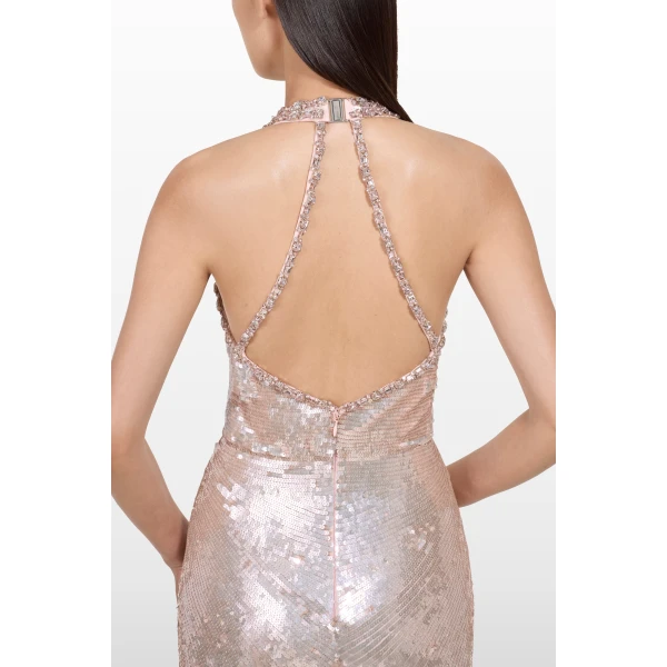 Jenny Packham Lisette Dress in Ballerina Pink | Evening Gowns | Luxury Shoes 