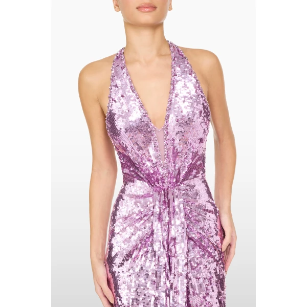 Jenny Packham Lisette Dress in Lilac | Evening Gowns | Luxury Shoes 