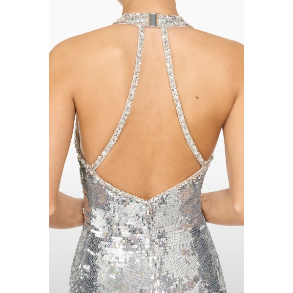 Jenny Packham Lisette Dress in Platinum | Evening Gowns | Luxury Shoes 