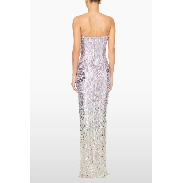 Jenny Packham Lucille Dress in Platinum | Evening Gowns | Luxury Shoes 