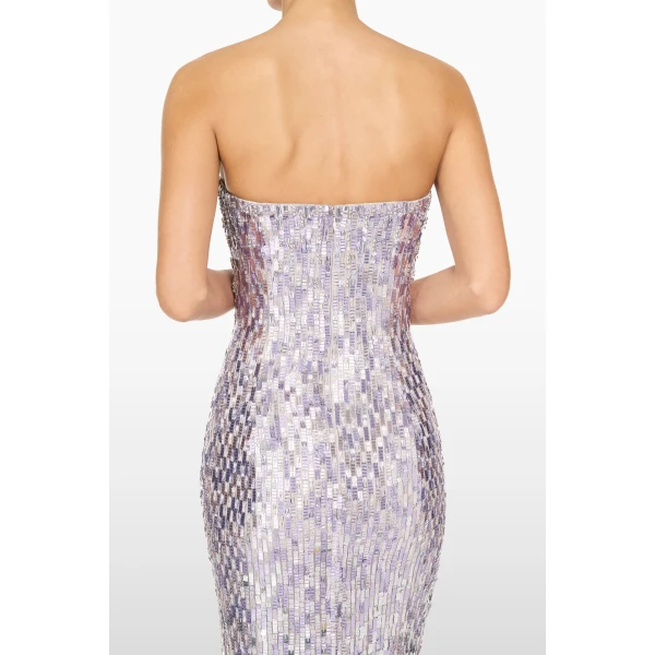 Jenny Packham Lucille Dress in Platinum | Evening Gowns | Luxury Shoes 