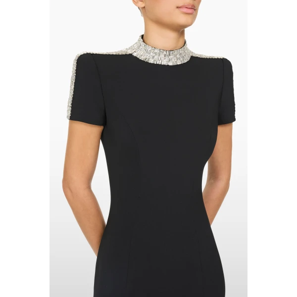 Jenny Packham Mesa Dress in Liquorice | Evening Gowns | Luxury Shoes 