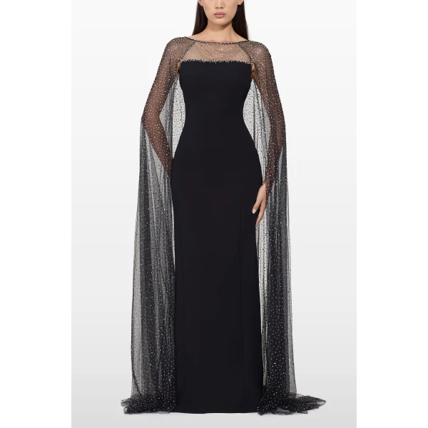 Jenny Packham Moxie Dress in Liquorice | Evening Gowns | Luxury Shoes 