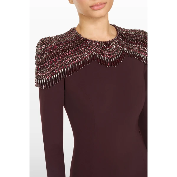 Jenny Packham Muse Dress in Mahogany | Evening Gowns | Luxury Shoes 