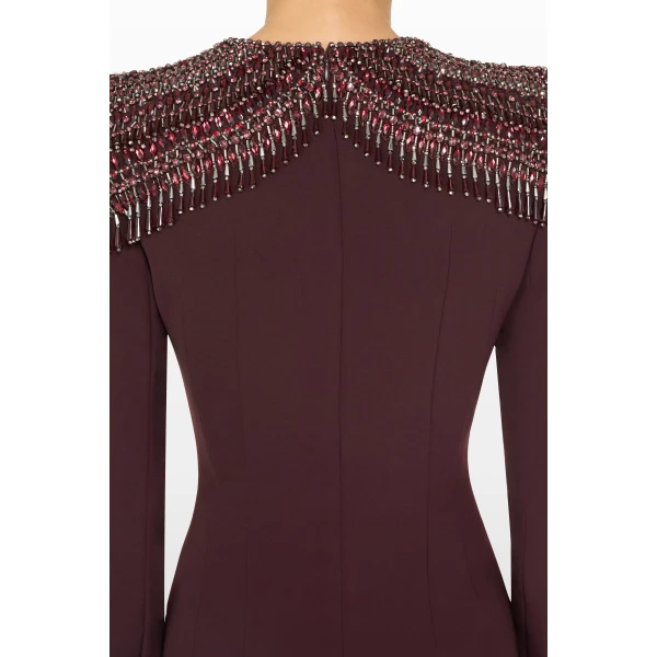 Jenny Packham Muse Dress in Mahogany | Evening Gowns | Luxury Shoes 