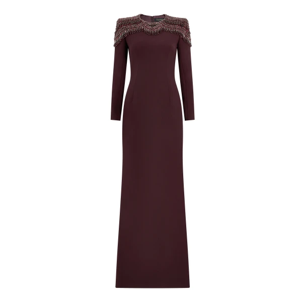 Muse Dress in Mahogany