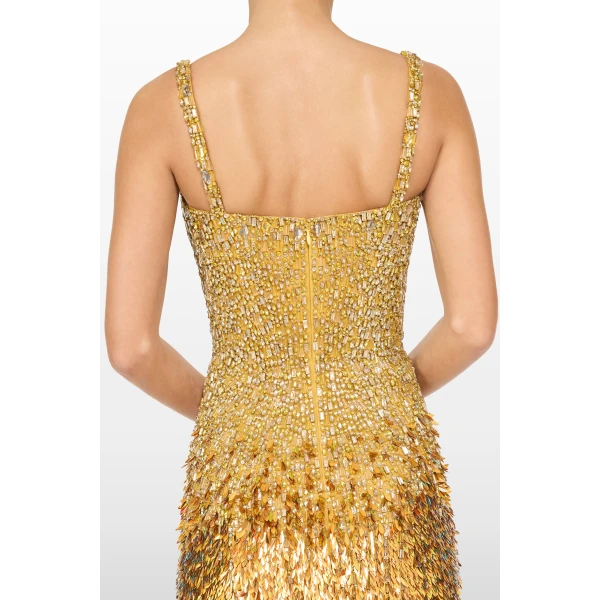 Jenny Packham Nima Dress in Saffron | Mini Dresses | Luxury Shoes 