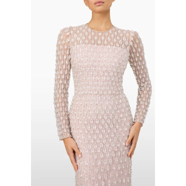 Jenny Packham Nova Dress in Ballet Pink | Evening Gowns | Luxury Shoes 