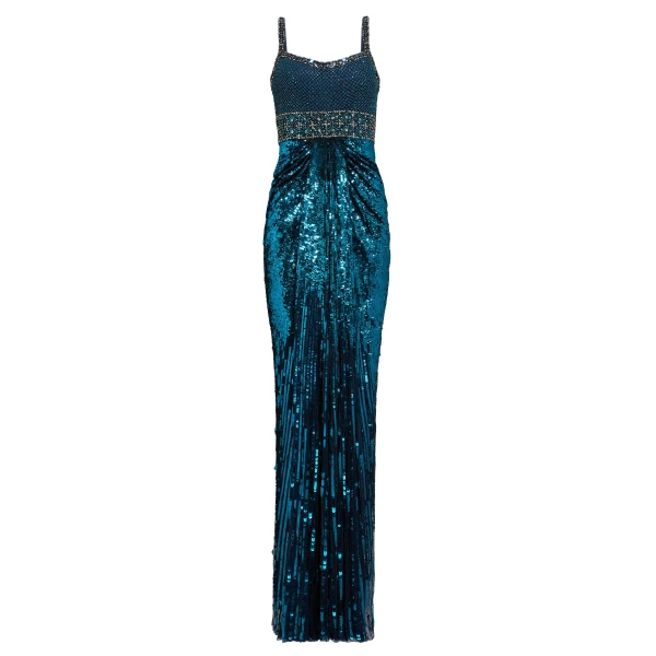 Jenny Packham Only You Dress in Blackthorne Blue | Luxury Shoes 