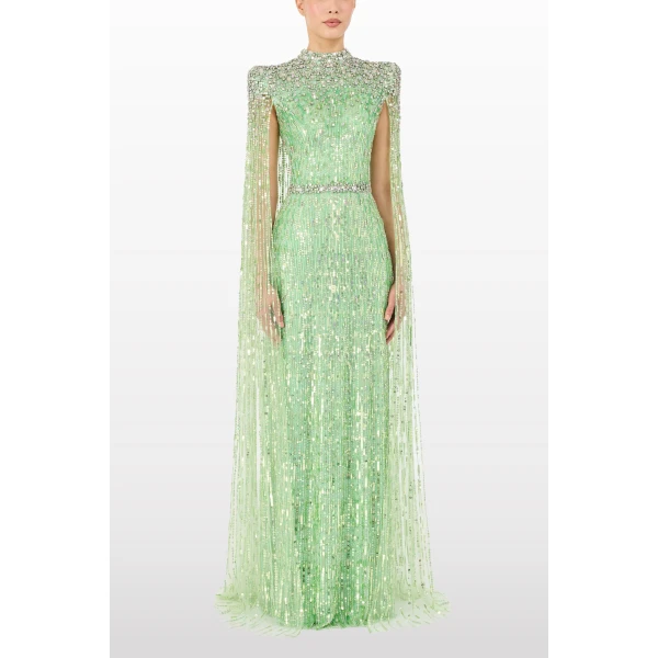 Jenny Packham Opera Dress in Calypso | Evening Gowns | Luxury Shoes 