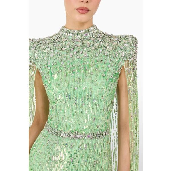 Jenny Packham Opera Dress in Calypso | Evening Gowns | Luxury Shoes 