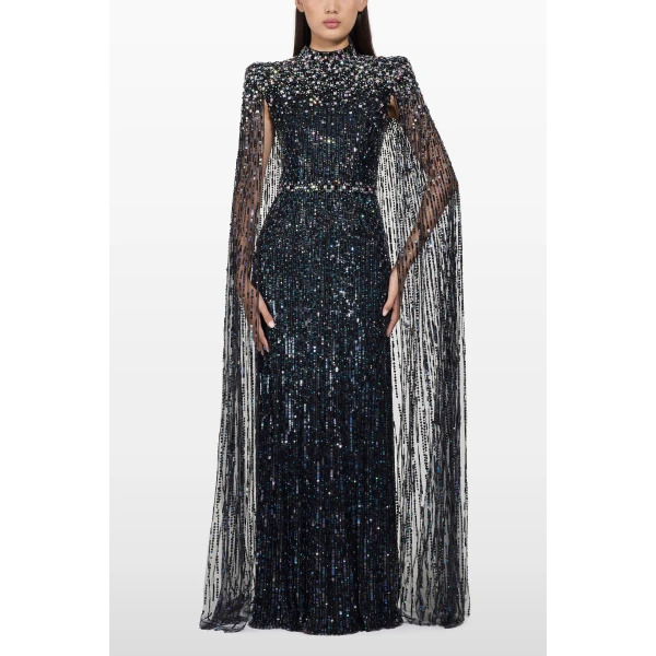 Jenny Packham Opera Dress in Liquorice | Evening Gowns | Luxury Shoes 