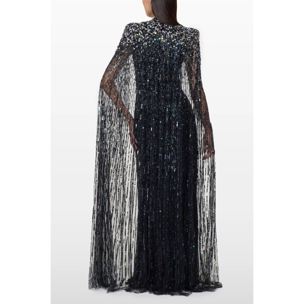 Jenny Packham Opera Dress in Liquorice | Evening Gowns | Luxury Shoes 