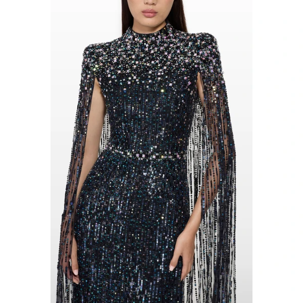 Jenny Packham Opera Dress in Liquorice | Evening Gowns | Luxury Shoes 