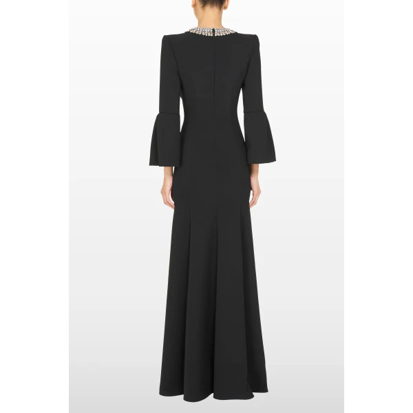 Jenny Packham Pueblo Dress in Liquorice | Evening Gowns | Luxury Shoes 