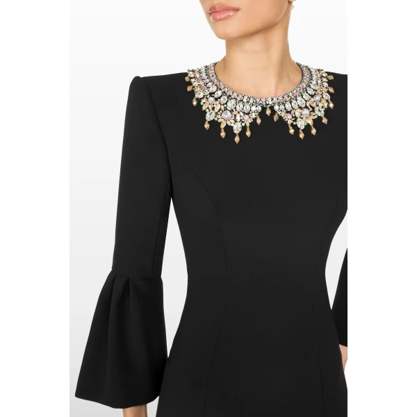 Jenny Packham Pueblo Dress in Liquorice | Evening Gowns | Luxury Shoes 