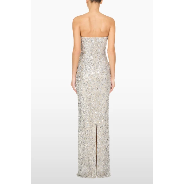 Jenny Packham Sirocco Dress in Moonstone | Evening Gowns | Luxury Shoes 