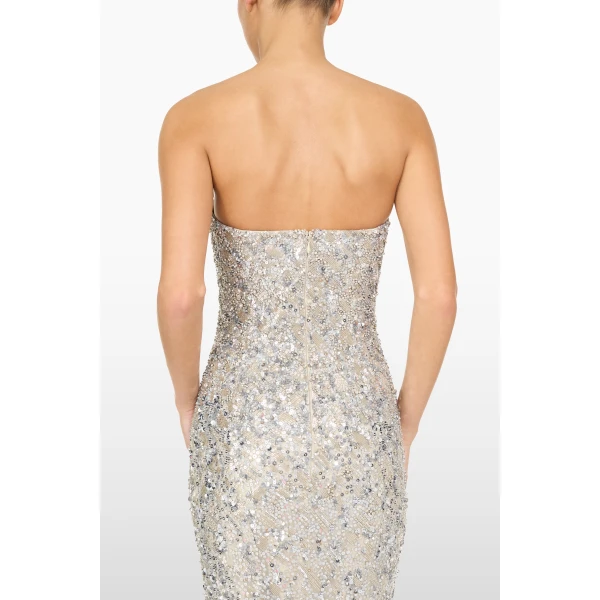 Jenny Packham Sirocco Dress in Moonstone | Evening Gowns | Luxury Shoes 