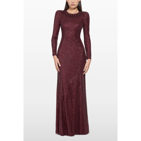 Jenny Packham Sisi Dress in Cardinal | Evening Gowns | Luxury Shoes 