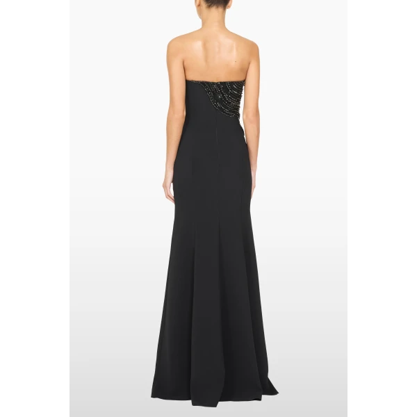 Jenny Packham Soyala Dress in Liquorice | Evening Gowns | Luxury Shoes 