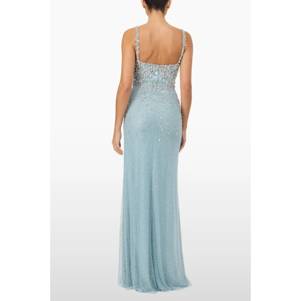 Jenny Packham Sunstead Dress in Haze | Evening Gowns | Luxury Shoes 