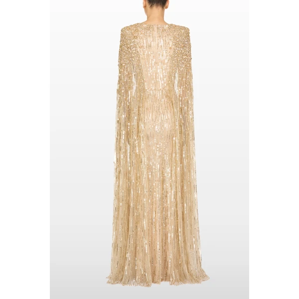 Jenny Packham Sweet Silva Dress in Illusion | Evening Gowns | Luxury Shoes 