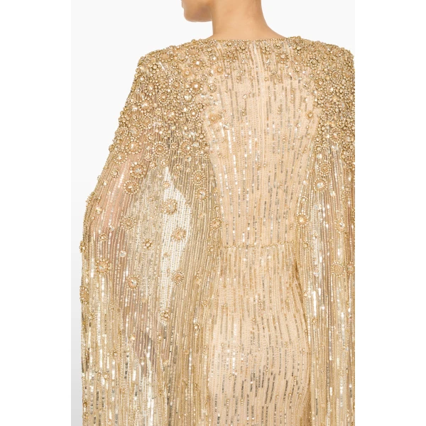 Jenny Packham Sweet Silva Dress in Illusion | Evening Gowns | Luxury Shoes 