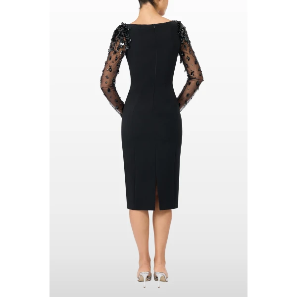 Jenny Packham Swift Dress in Liquorice | Midi Dresses | Luxury Shoes 