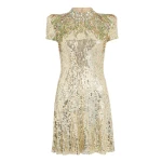 Jenny Packham Tala Dress in Marmo Green | Luxury Shoes 