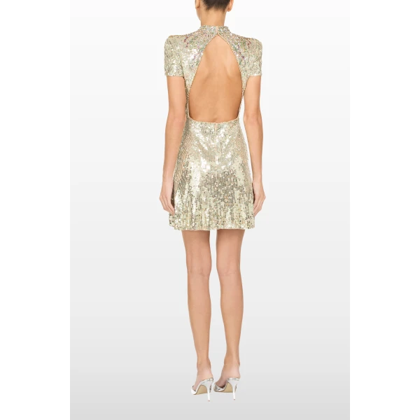 Jenny Packham Tala Dress in Marmo Green | Mini Dresses | Luxury Shoes 