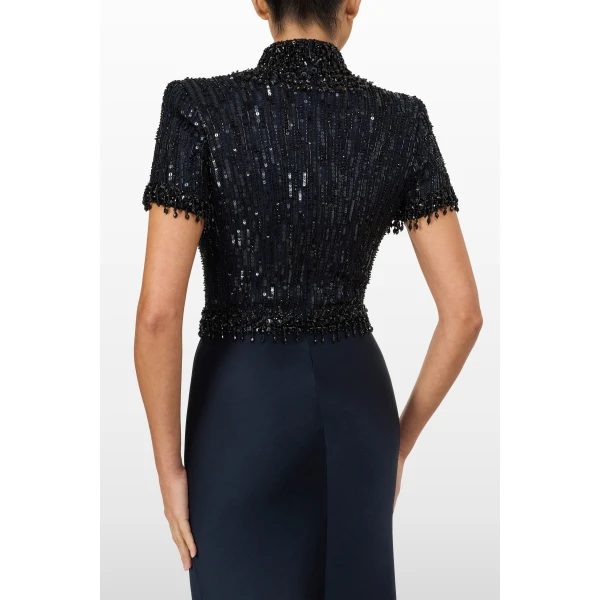 Jenny Packham Trinity Dress in Ink | Evening Gowns | Luxury Shoes 