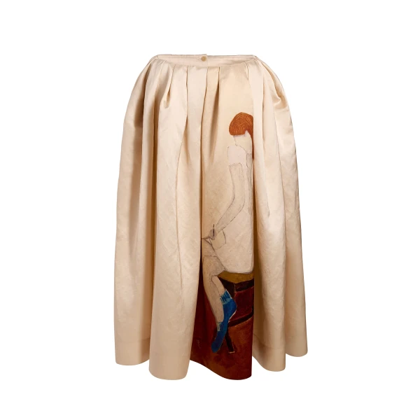 Khaite Adara Skirt in Lady Print | Skirts | Luxury Shoes 