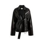 Khaite Alder Jacket in Black Leather | Jackets | Luxury Shoes 