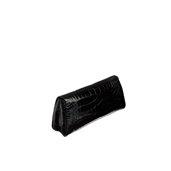 Audrey Clutch in Black Alligator - Image 2