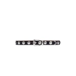 Khaite Benny Belt with Studs in Black Leather and Silver