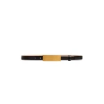Khaite Berlin Belt in Black Leather with Antique Gold