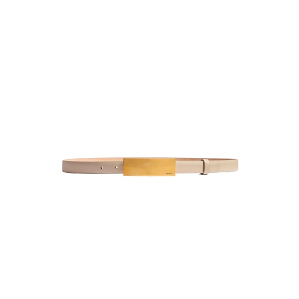 Khaite Berlin Belt in Burro Leather with Antique Gold