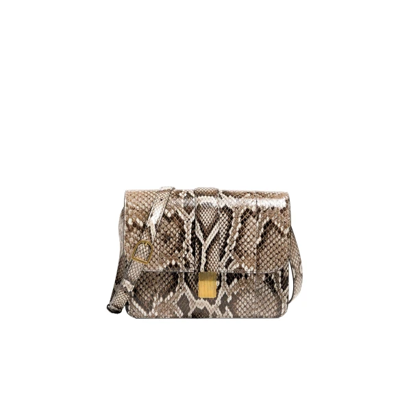 Khaite Blake Crossbody Bag in Natural Python