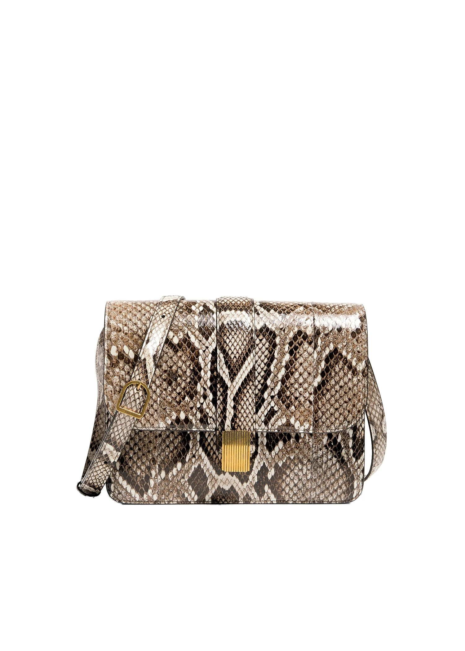 Khaite Blake Crossbody Bag in Natural Python | Buy Bags at Luxury Shoes Khaite Blake Crossbody Bag in Natural Python