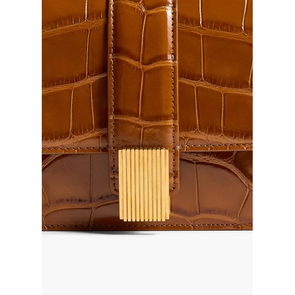 Blake Long Clutch in Dark Honey Alligator - Image 4